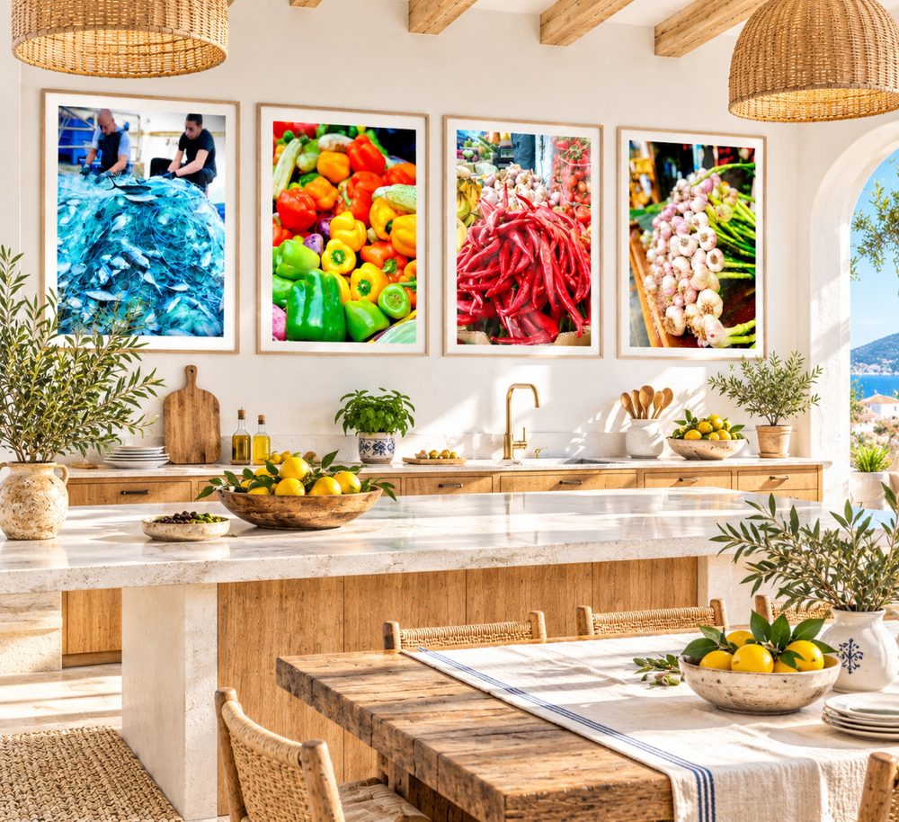 Colored Kitchen – photographie d'art mise en situation, Kiko Art Photography by Valérie Zarka