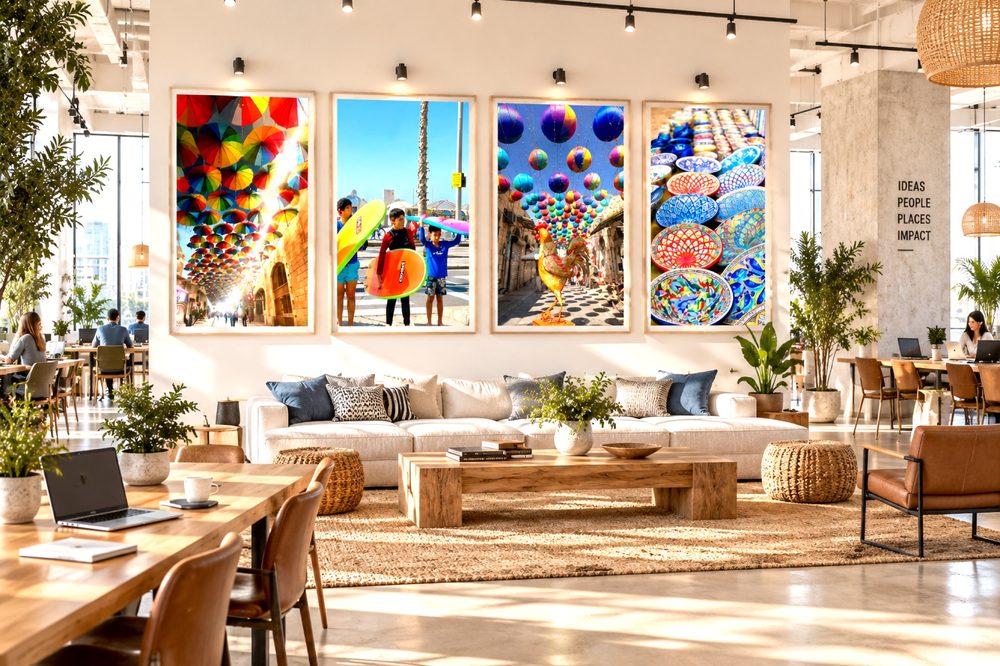 Colors Of Life In Co-Working – photographie d'art mise en situation, Kiko Art Photography by Valérie Zarka