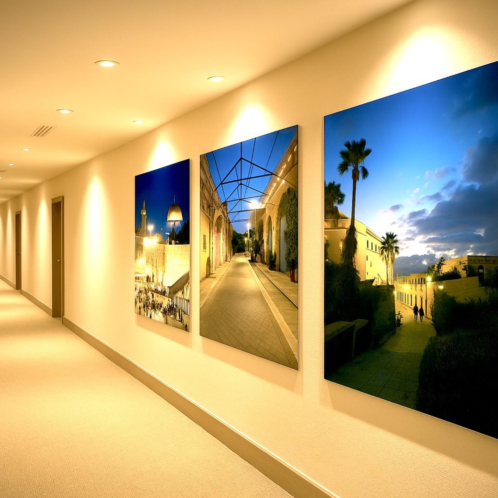 Night Hotel Corridor – photographie d'art mise en situation, Kiko Art Photography by Valérie Zarka